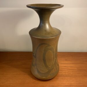 Large Studio Pottery Vase with Flared Top by SDW Stoneware Designs
