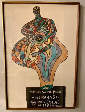 Framed Niki De Saint-Phalle Poster for Galerie A Iolas, 1965